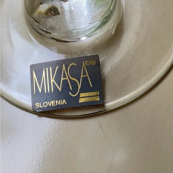 Mikasa hand blown crystal wine/champagne flutes/glasses “Olympus” from Slovenia - Picture 5 of 10